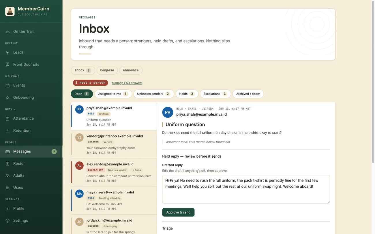 Pack Inbox: One inbox. Nothing dropped.